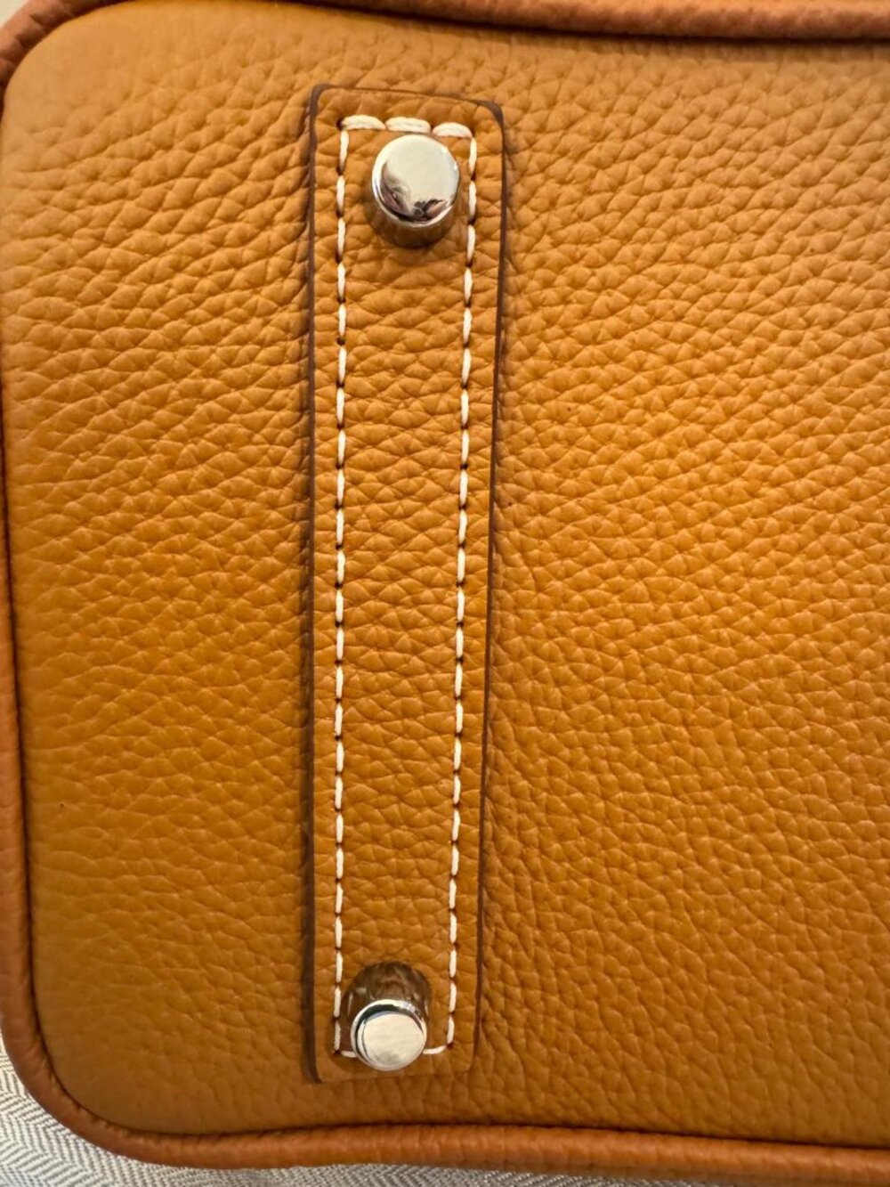 AS-NEW TOGO LEATHER SATCHEL BAG - Picture 11 of 14